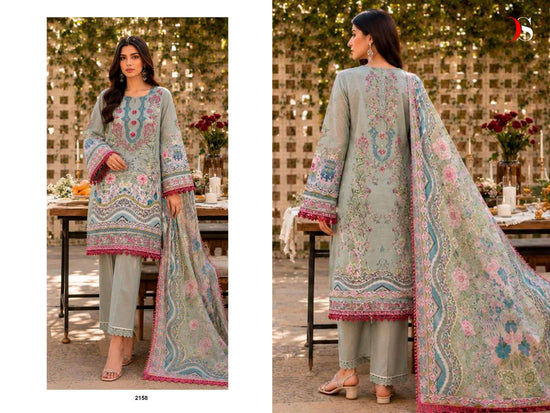 DEEPSY SUIT JADE BLISS LAWN VOL-6 Premium Cotton Pakistani Suit - Amrah Wholesale