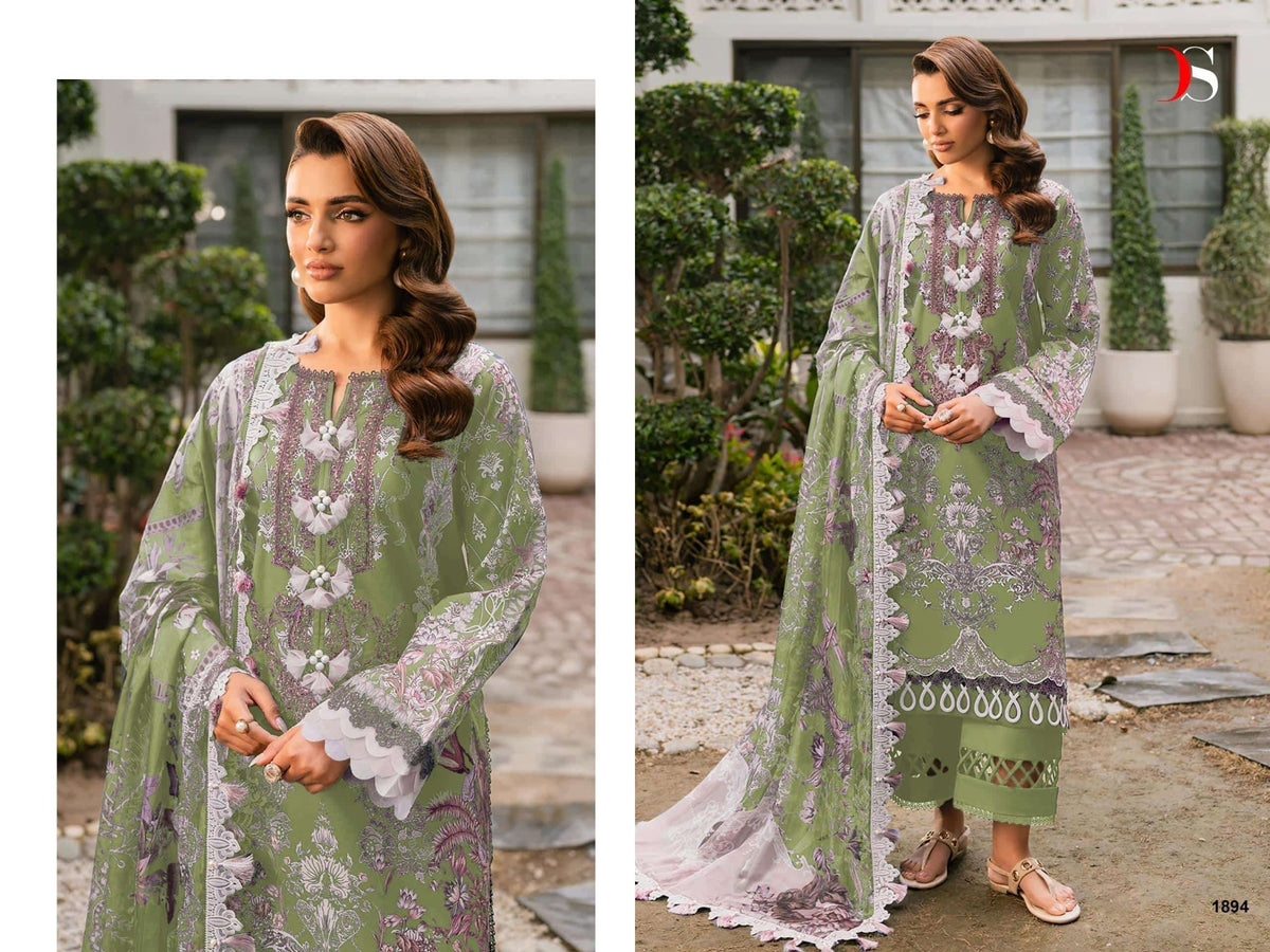 DEEPSY SUIT JADE ELARA VOL - 02 Cotton Pakistani Suit Set - Amrah Wholesale