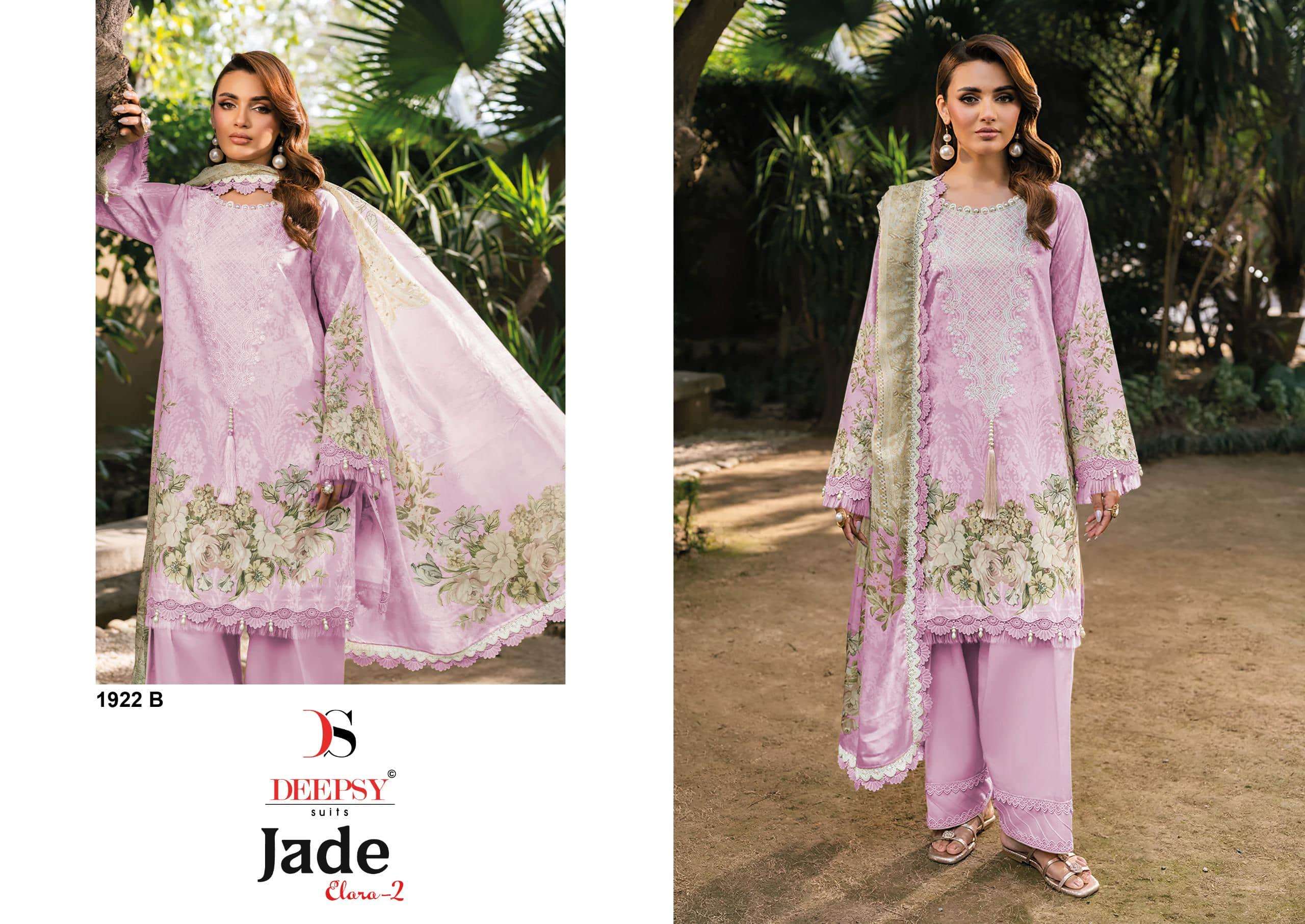 DEEPSY SUIT JADE ELARA VOL-3 Cotton Embroidery Pakistani Suit