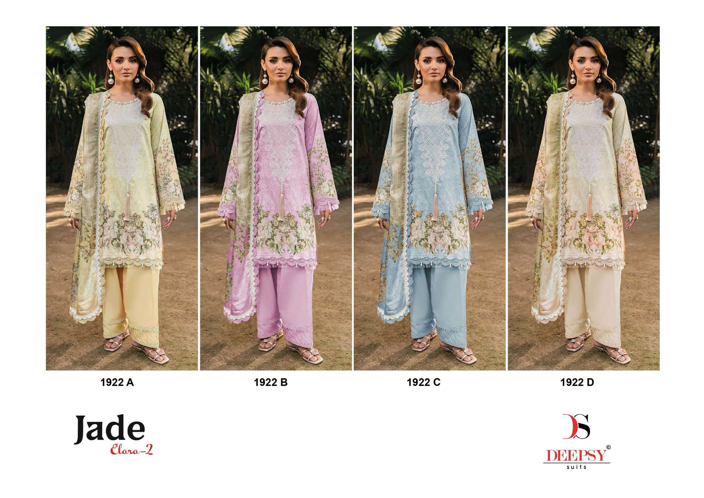 DEEPSY SUIT JADE ELARA VOL-3 Cotton Embroidery Pakistani Suit