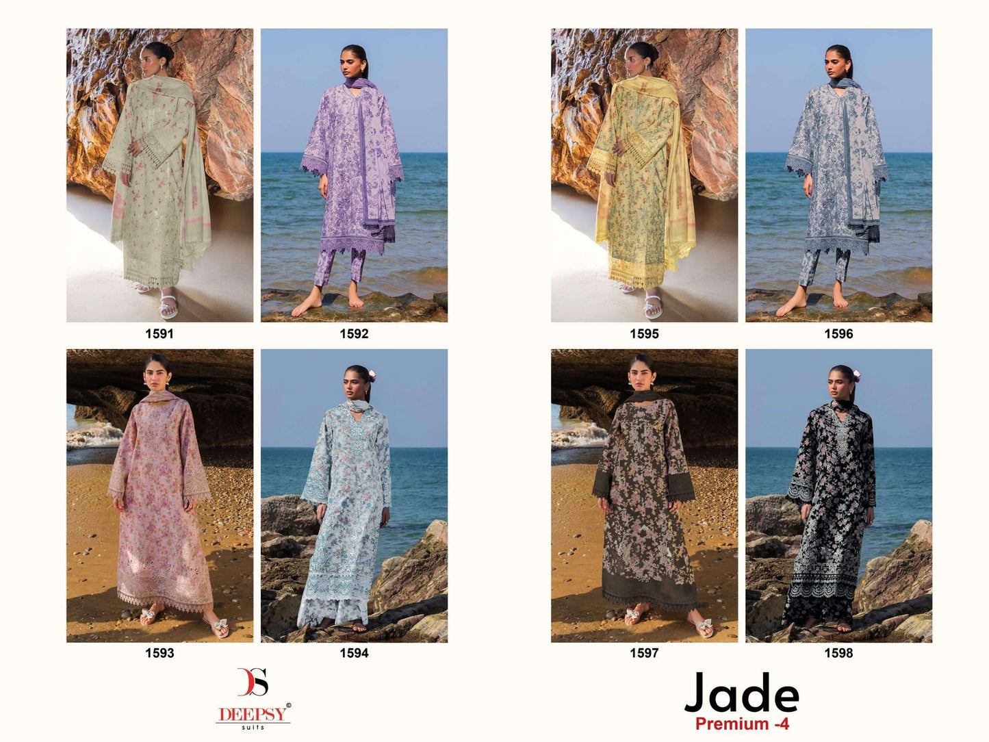DEEPSY SUIT JADE PREMIUM VOL-4 Cotton Printed Semi Stitched Pakistani Suit