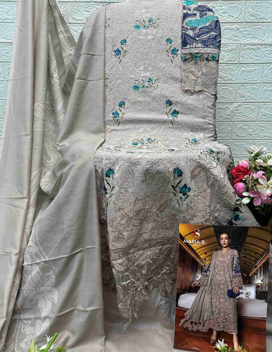 DEEPSY SUIT Maria B Premium Vol-6 Cotton Embroidered Pakistani Suit - Amrah Wholesale