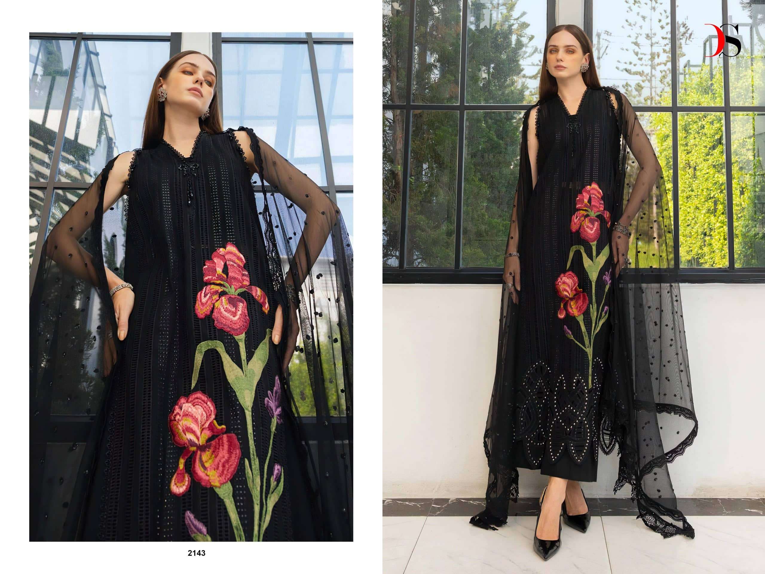 DEEPSY SUIT Maria B Premium Vol-6 Cotton Embroidered Pakistani Suit