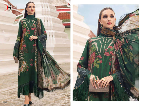 DEEPSY SUIT MARIA B PRINT VOL-9 2201 TO 2208 Series Cotton Printed Pakistani Suit - Amrah Wholesale