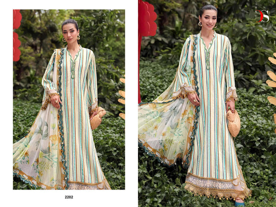DEEPSY SUIT MARIA B PRINT VOL-9 2201 TO 2208 Series Cotton Printed Pakistani Suit