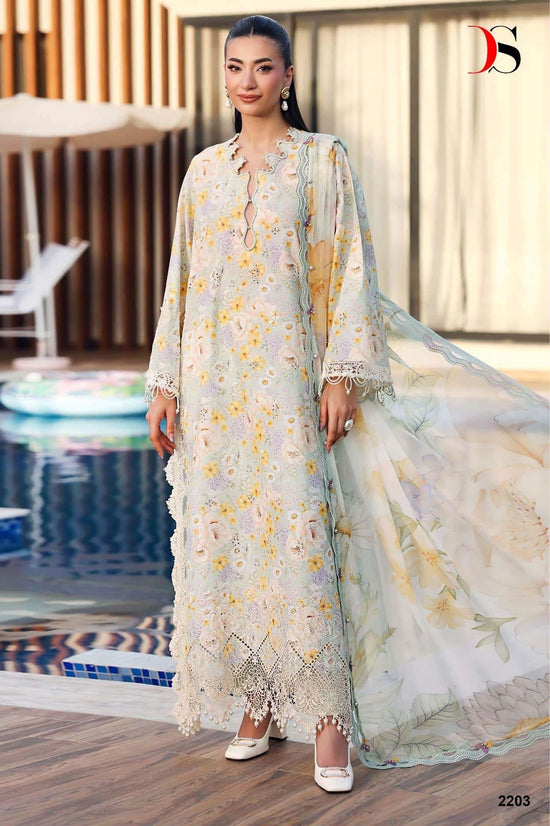 DEEPSY SUIT MARIA B PRINT VOL-9 2201 TO 2208 Series Cotton Printed Pakistani Suit