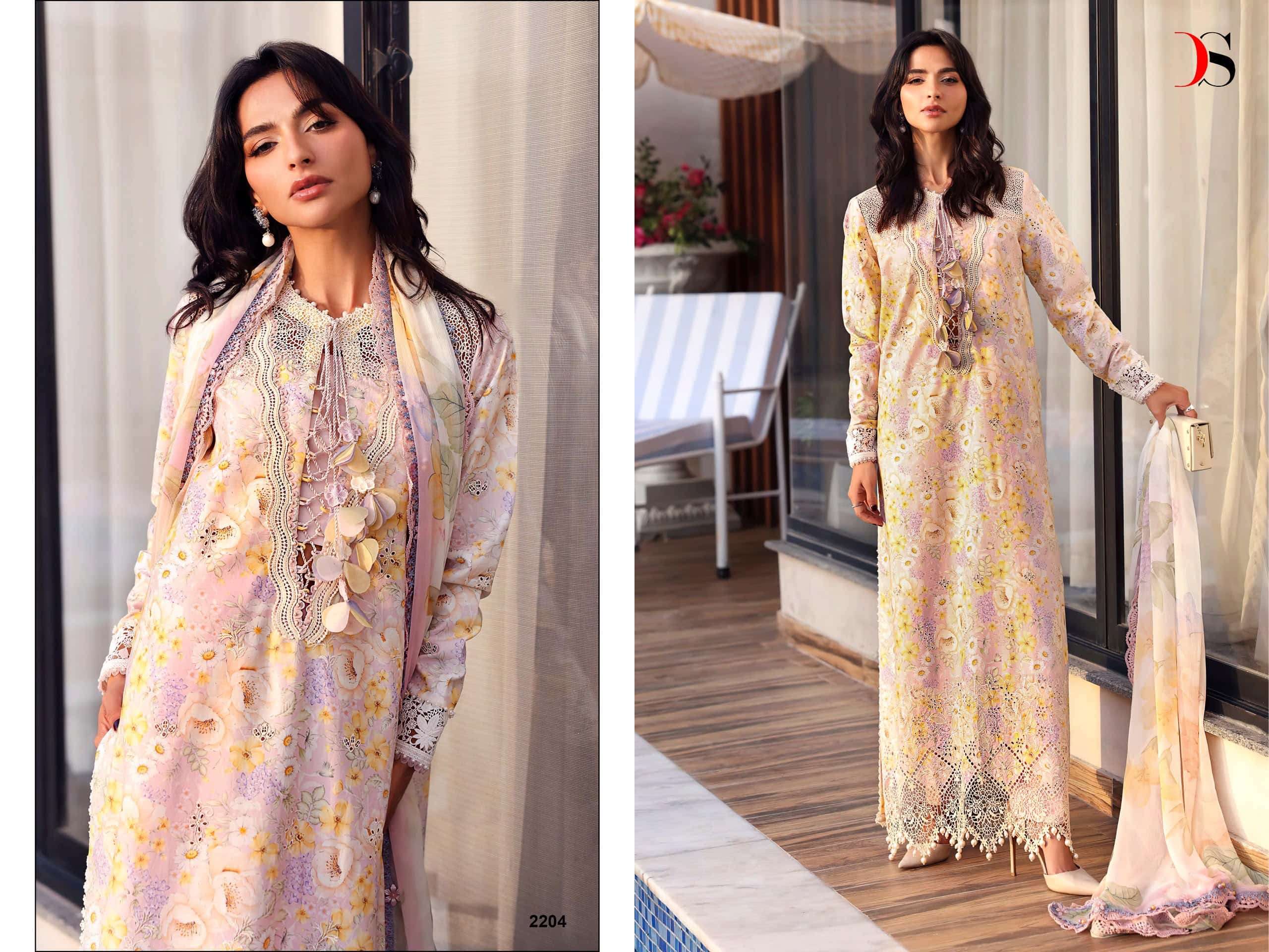 DEEPSY SUIT MARIA B PRINT VOL-9 2201 TO 2208 Series Cotton Printed Pakistani Suit