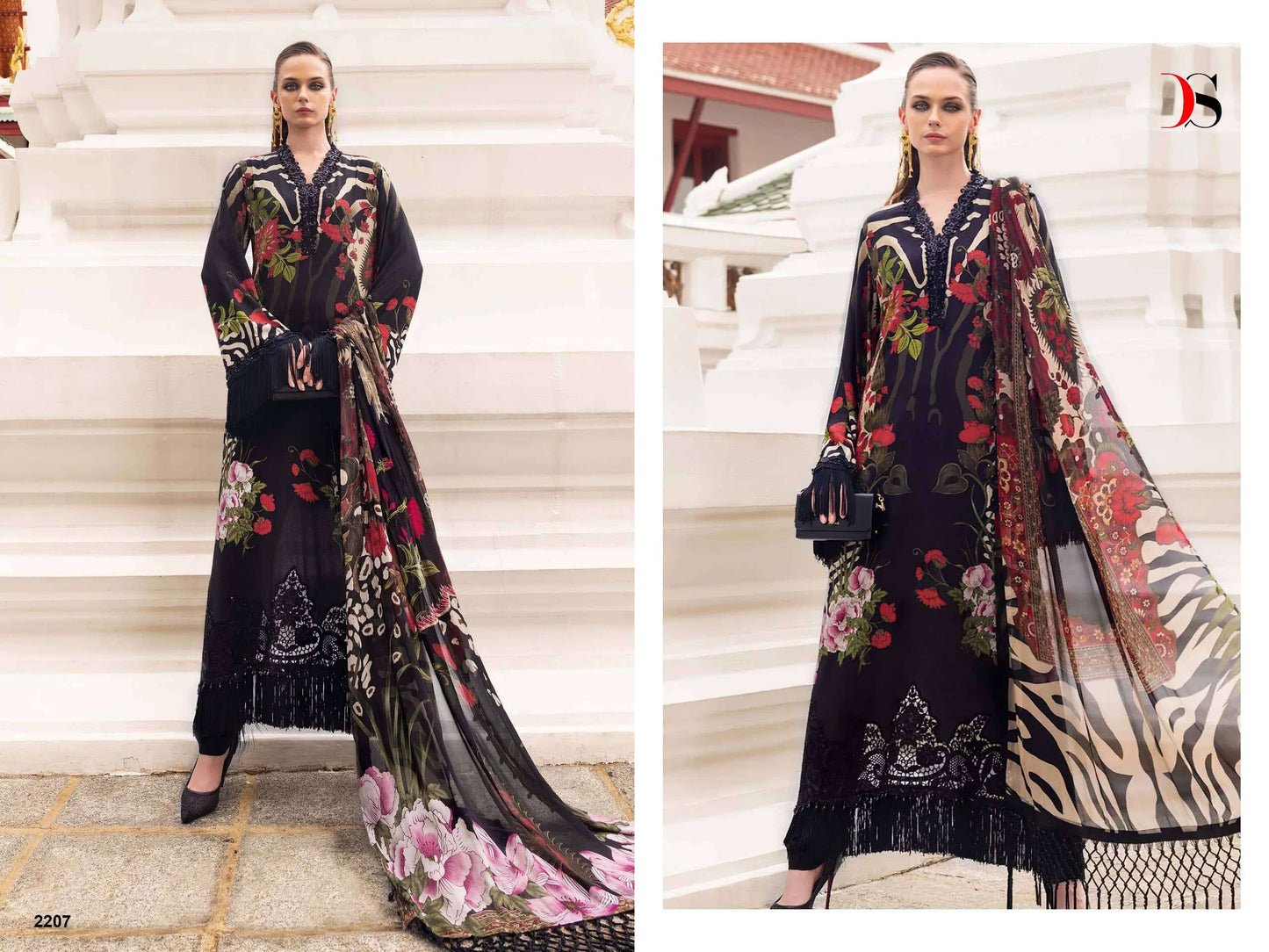 DEEPSY SUIT MARIA B PRINT VOL-9 2201 TO 2208 Series Cotton Printed Pakistani Suit