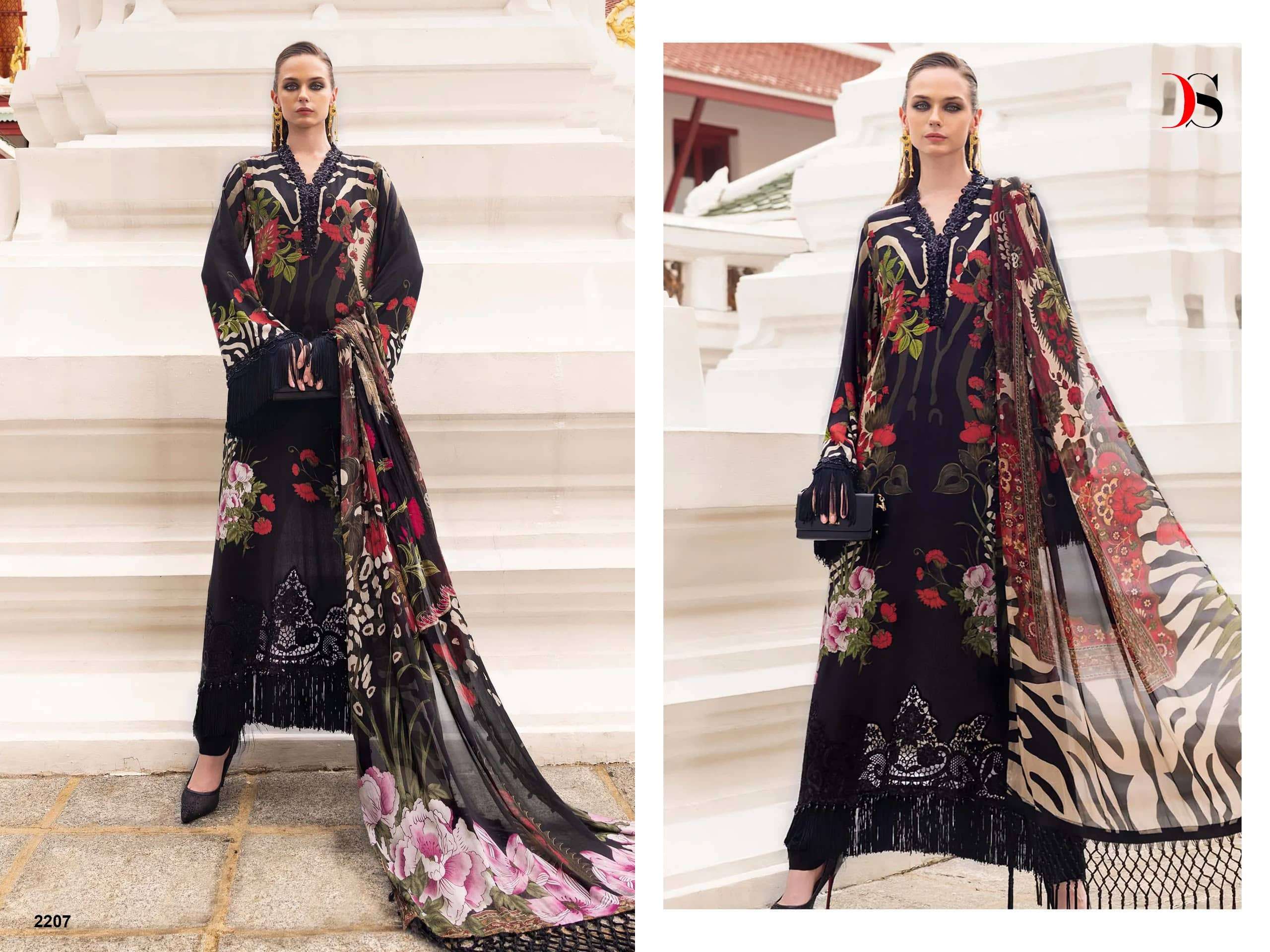 DEEPSY SUIT MARIA B PRINT VOL-9 2201 TO 2208 Series Cotton Printed Pakistani Suit
