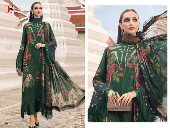 DEEPSY SUIT MARIA B PRINT VOL-9 2201 TO 2208 Series Cotton Printed Pakistani Suit