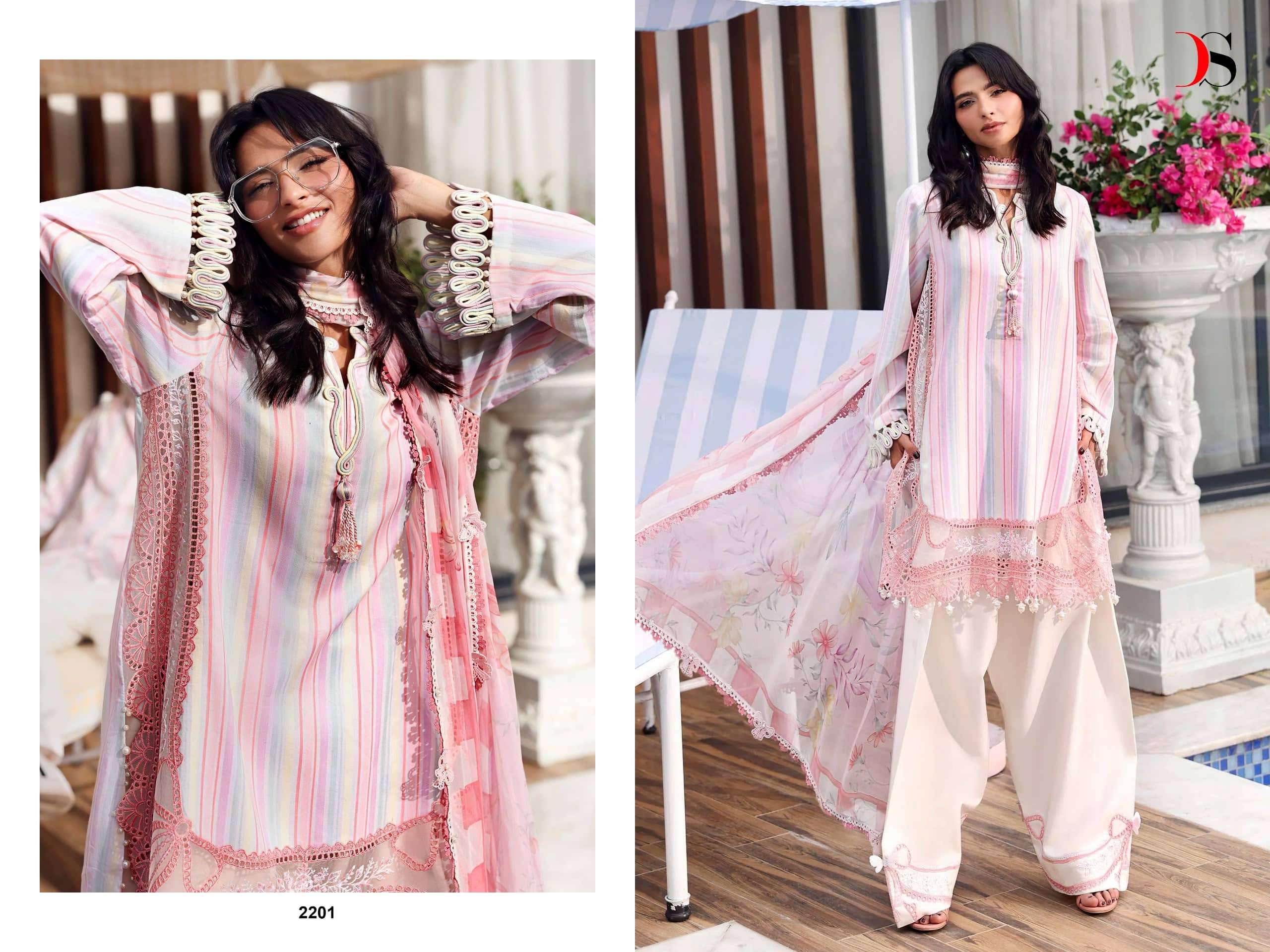 DEEPSY SUIT MARIA B PRINT VOL-9 2201 TO 2208 Series Cotton Printed Pakistani Suit