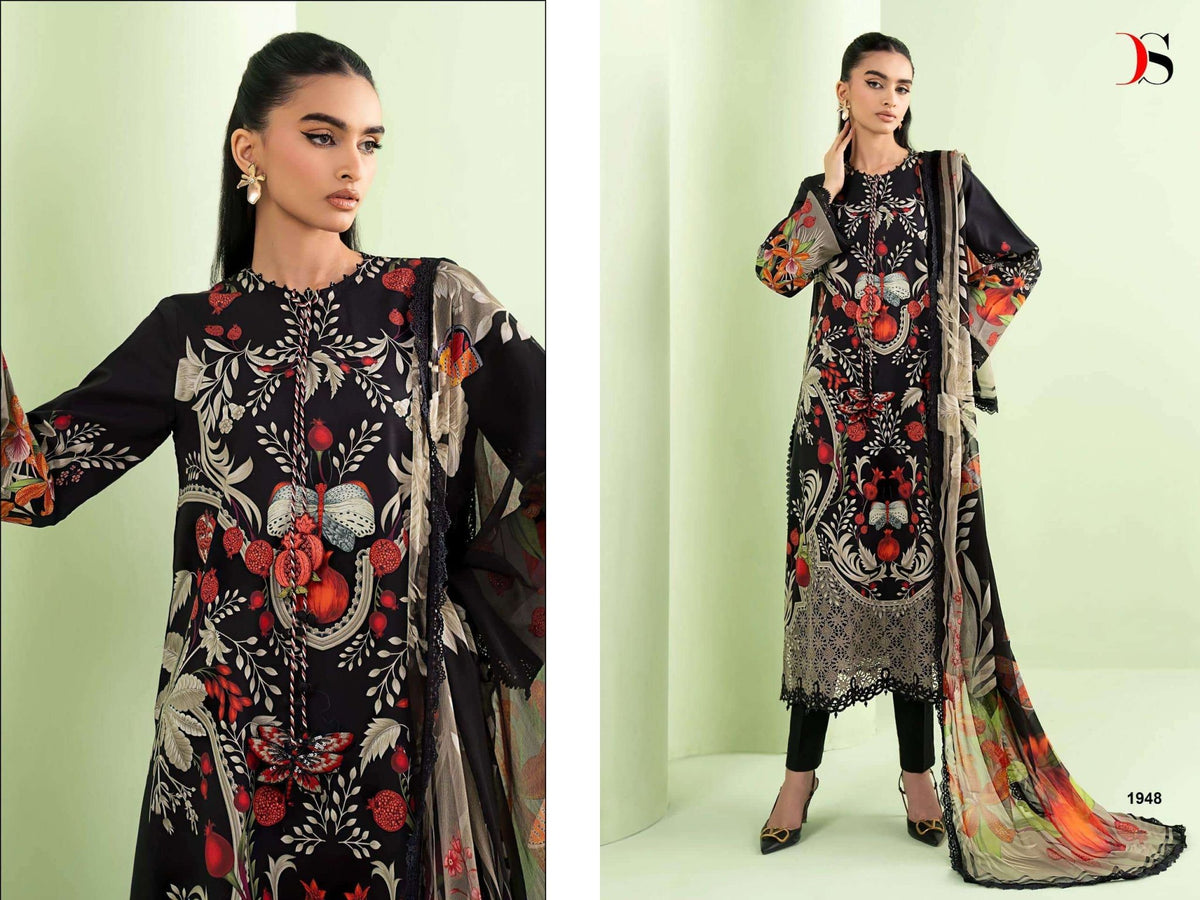 DEEPSY SUIT MARIAB PRINT VOL - 6 Cotton Pakistani Suit - Amrah Wholesale