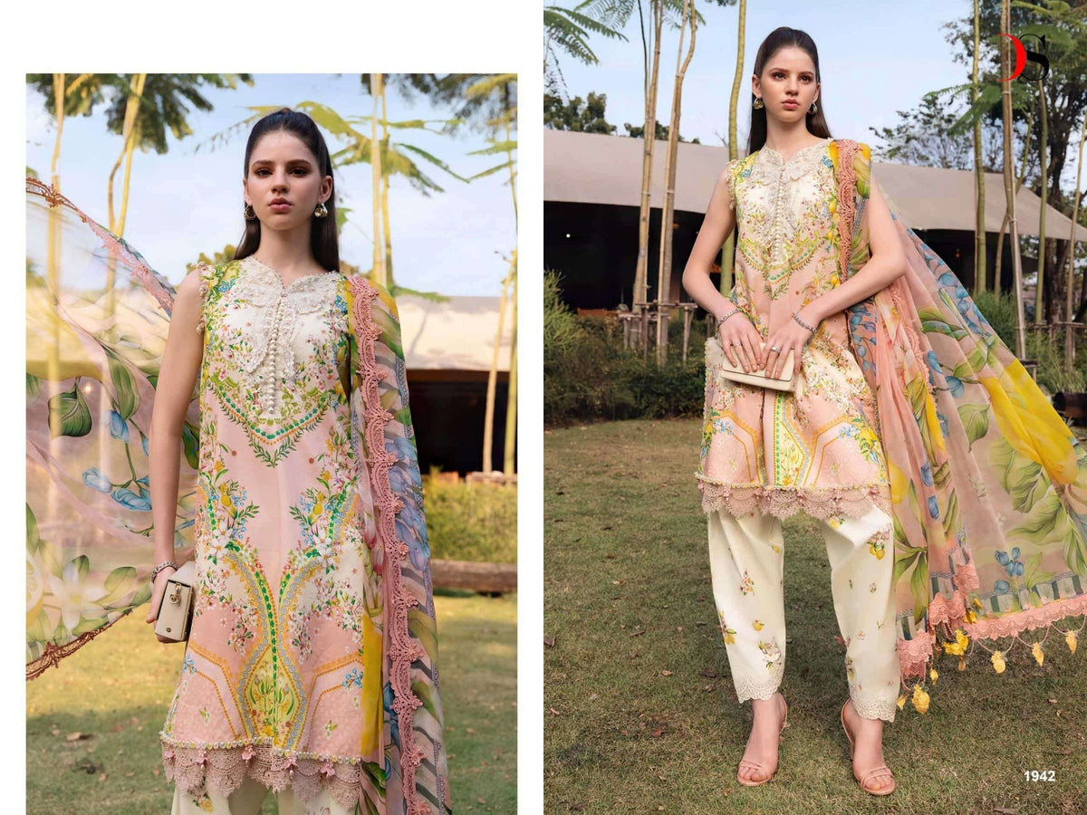 DEEPSY SUIT MARIAB PRINT VOL - 6 Cotton Pakistani Suit - Amrah Wholesale