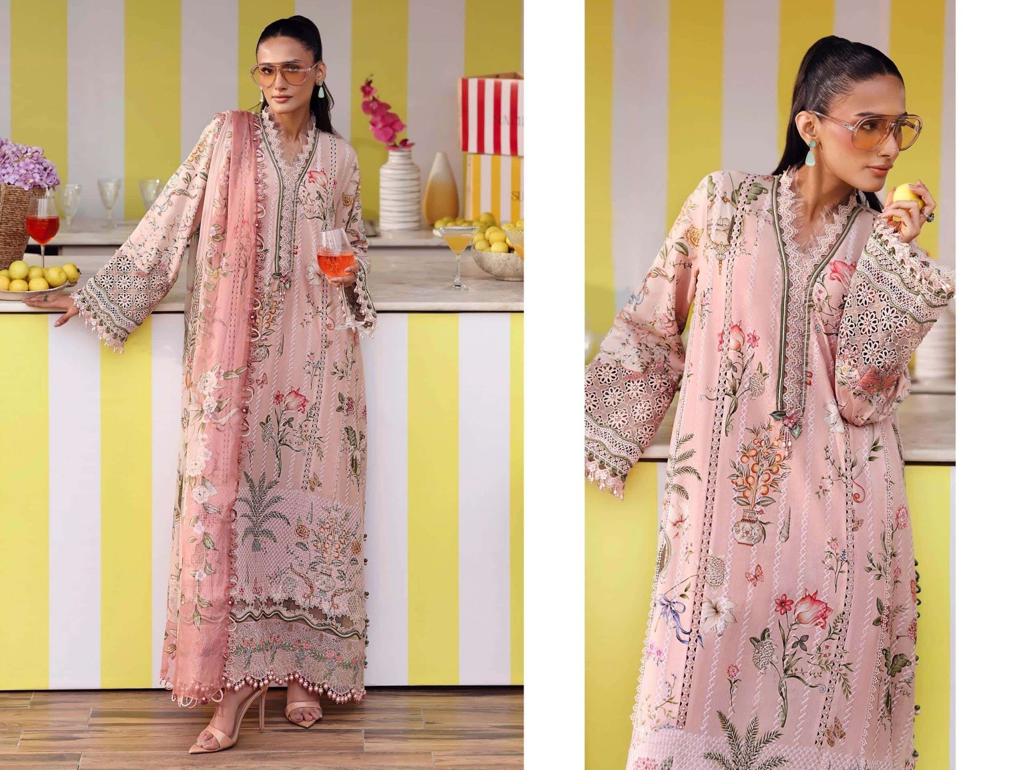 DEEPSY Suit Mariab Print Vol-7 Cotton Printed Pakistani Suit Set - Amrah Wholesale