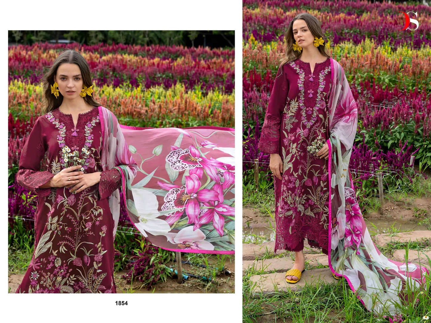 DEEPSY SUIT MUSHQ LAWN VOL - 03 Cotton Pakistani Suit - Amrah Wholesale