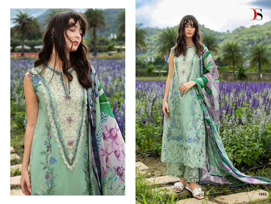 DEEPSY SUIT MUSHQ LAWN VOL - 03 Cotton Pakistani Suit - Amrah Wholesale