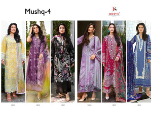 Deepsy Suit Mushq Vol 4 Cotton Premium Printed Pakistani Suit