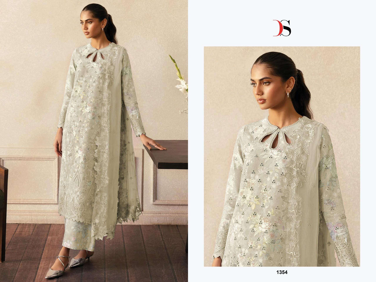 Deepsy Suit Rungrez Chikankari