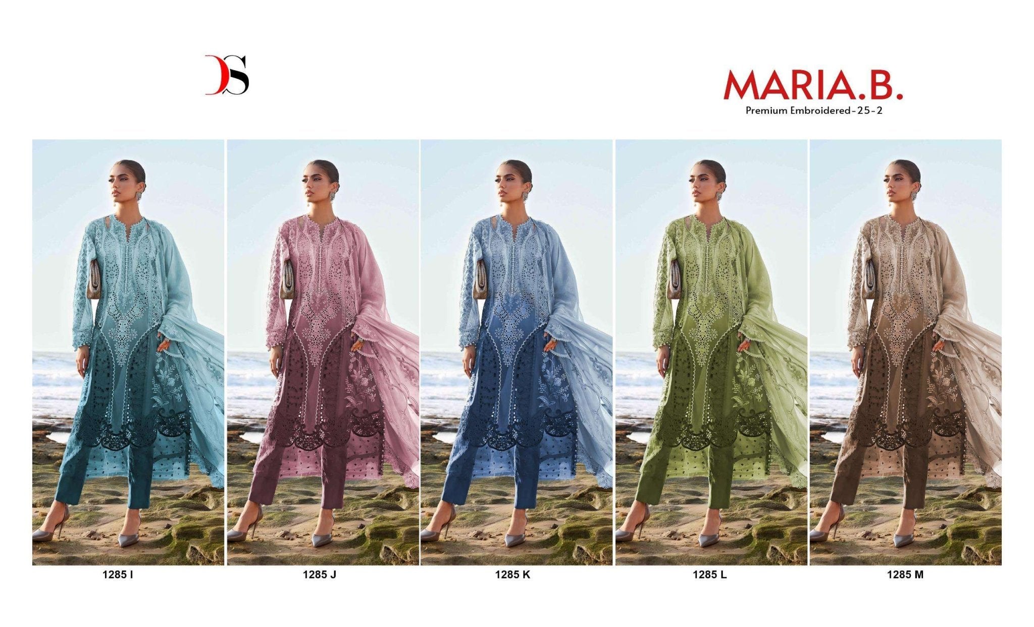 Deepsy Suits Maria B 1285 I Cotton Pakistani Suit Wholesale Surat - Amrah Wholesale
