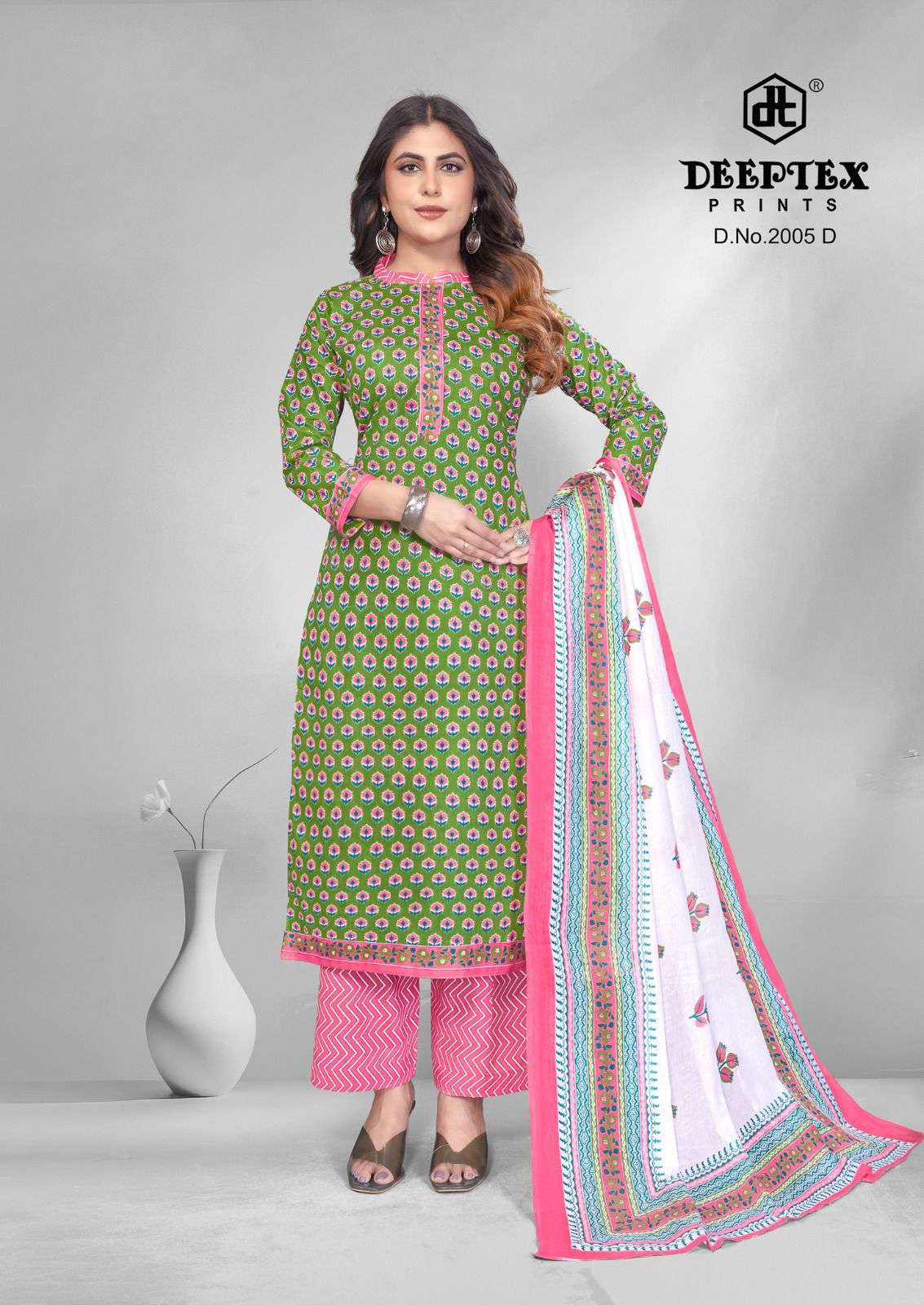 Deeptex 4 Colour Vol 2 Pure Cotton Dress Material - Amrah Wholesale