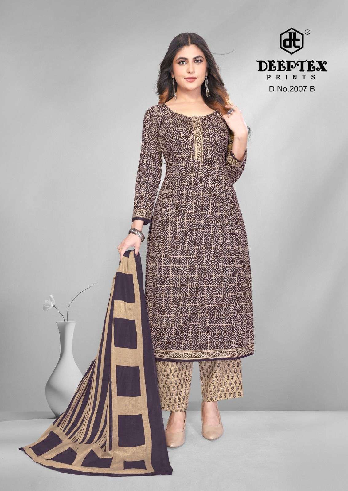Deeptex 4 Colour Vol 2 Pure Cotton Dress Material - Amrah Wholesale