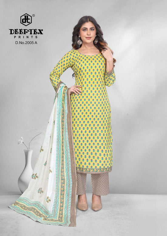 Deeptex 4 Colour Vol 2 Pure Cotton Dress Material - Amrah Wholesale