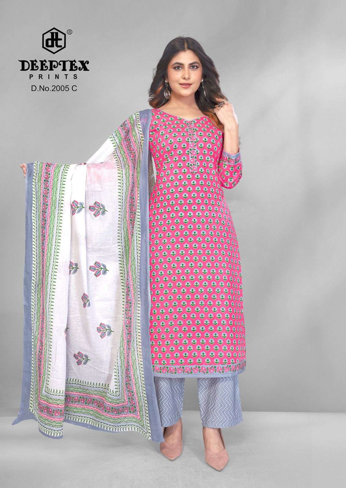 Deeptex 4 Colour Vol 2 Pure Cotton Dress Material - Amrah Wholesale