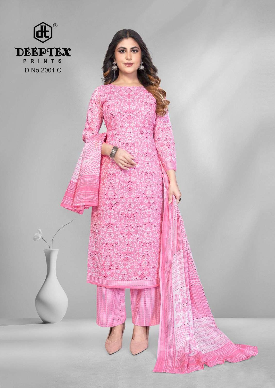 Deeptex 4 Colour Vol 2 Pure Cotton Dress Material - Amrah Wholesale