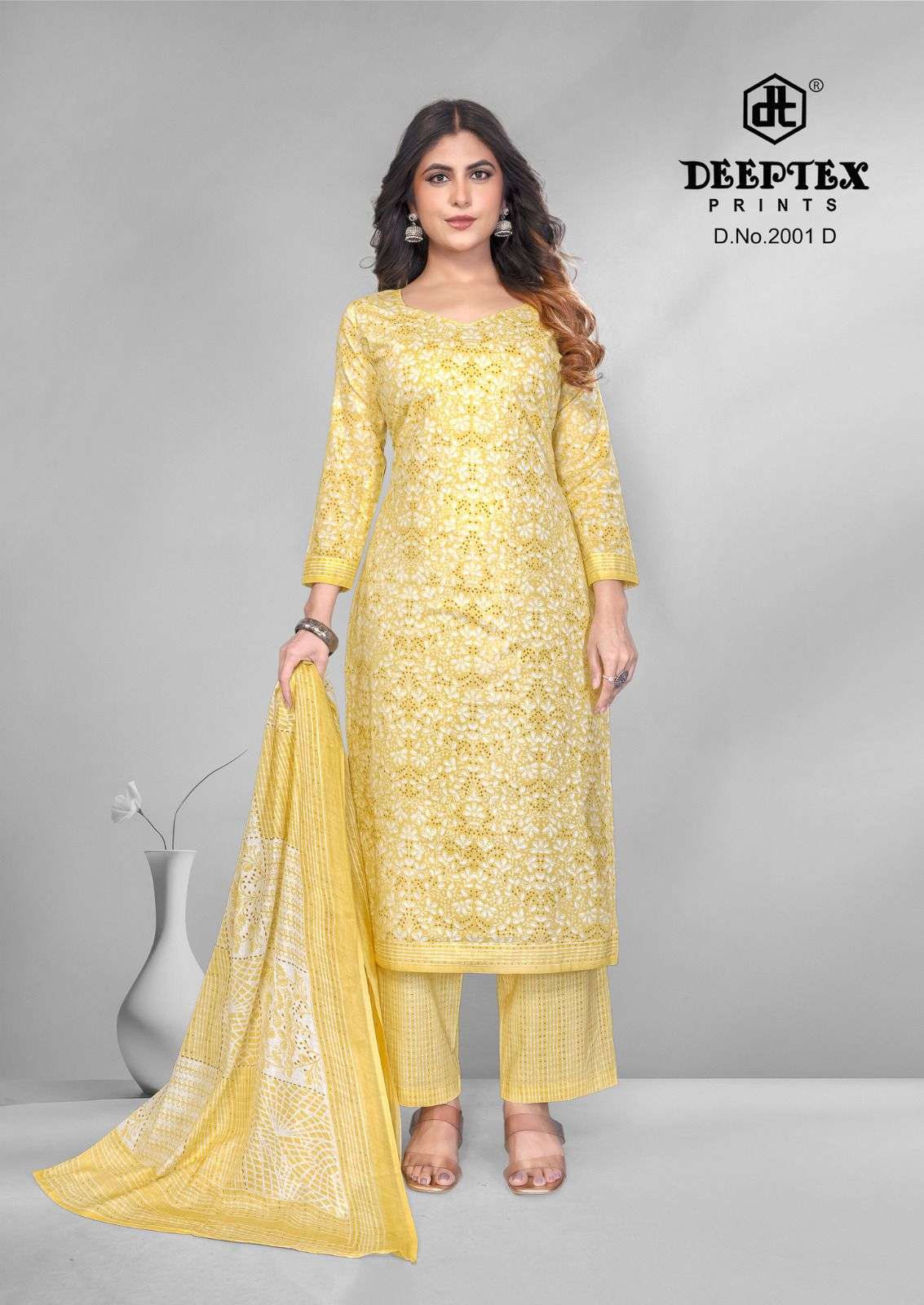 Deeptex 4 Colour Vol 2 Pure Cotton Dress Material - Amrah Wholesale