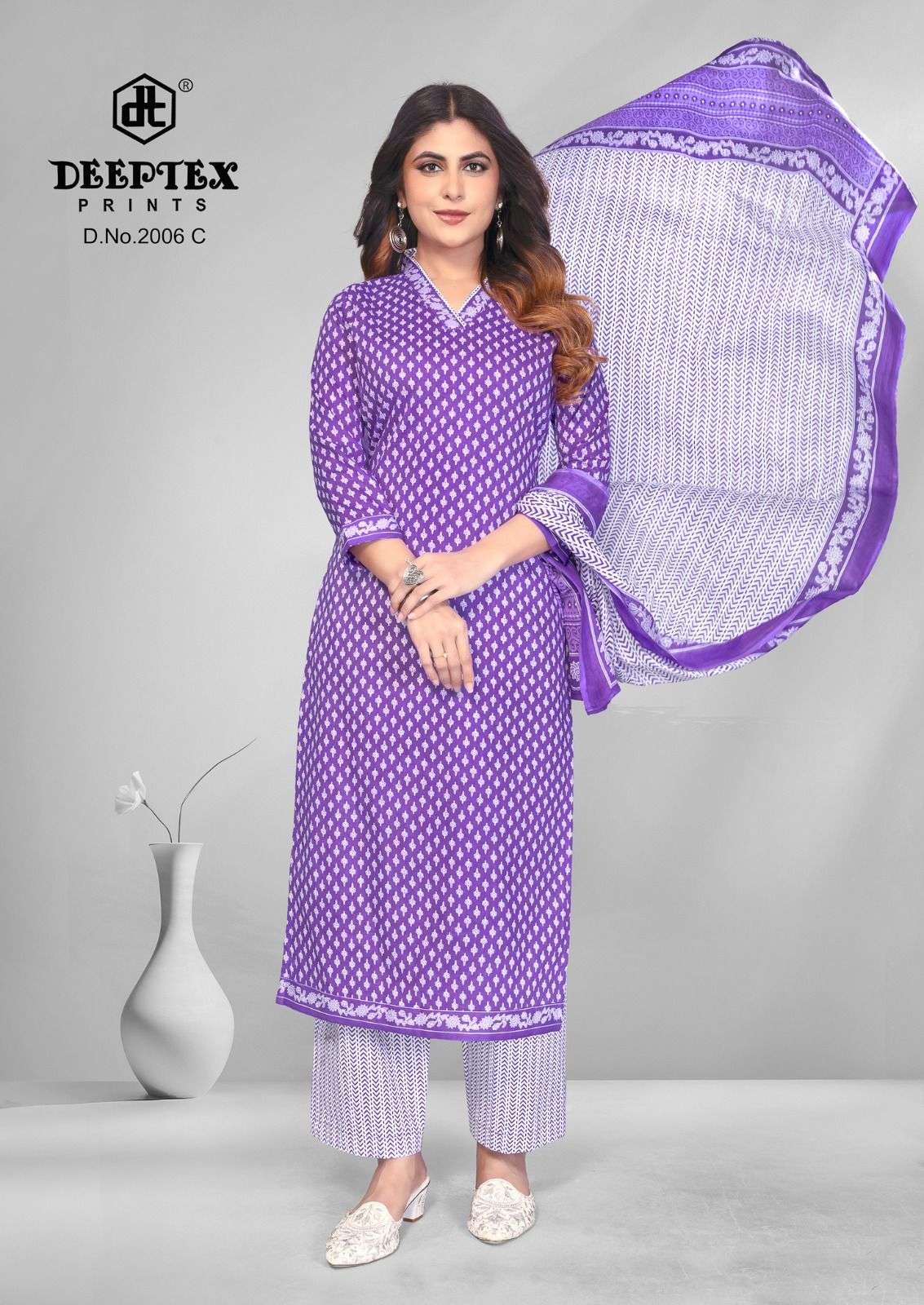 Deeptex 4 Colour Vol 2 Pure Cotton Dress Material - Amrah Wholesale