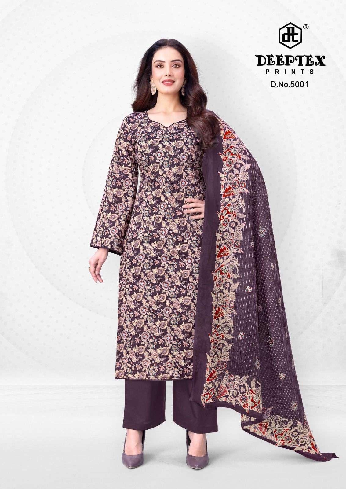 Deeptex Aalia Afreen Vol 5 Pure Cotton Dress Material