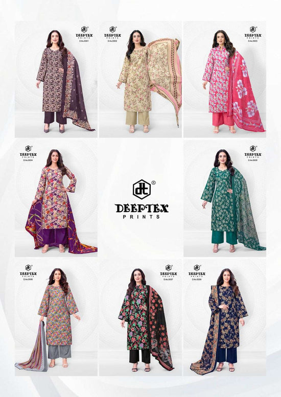 Deeptex Aalia Afreen Vol 5 Pure Cotton Dress Material