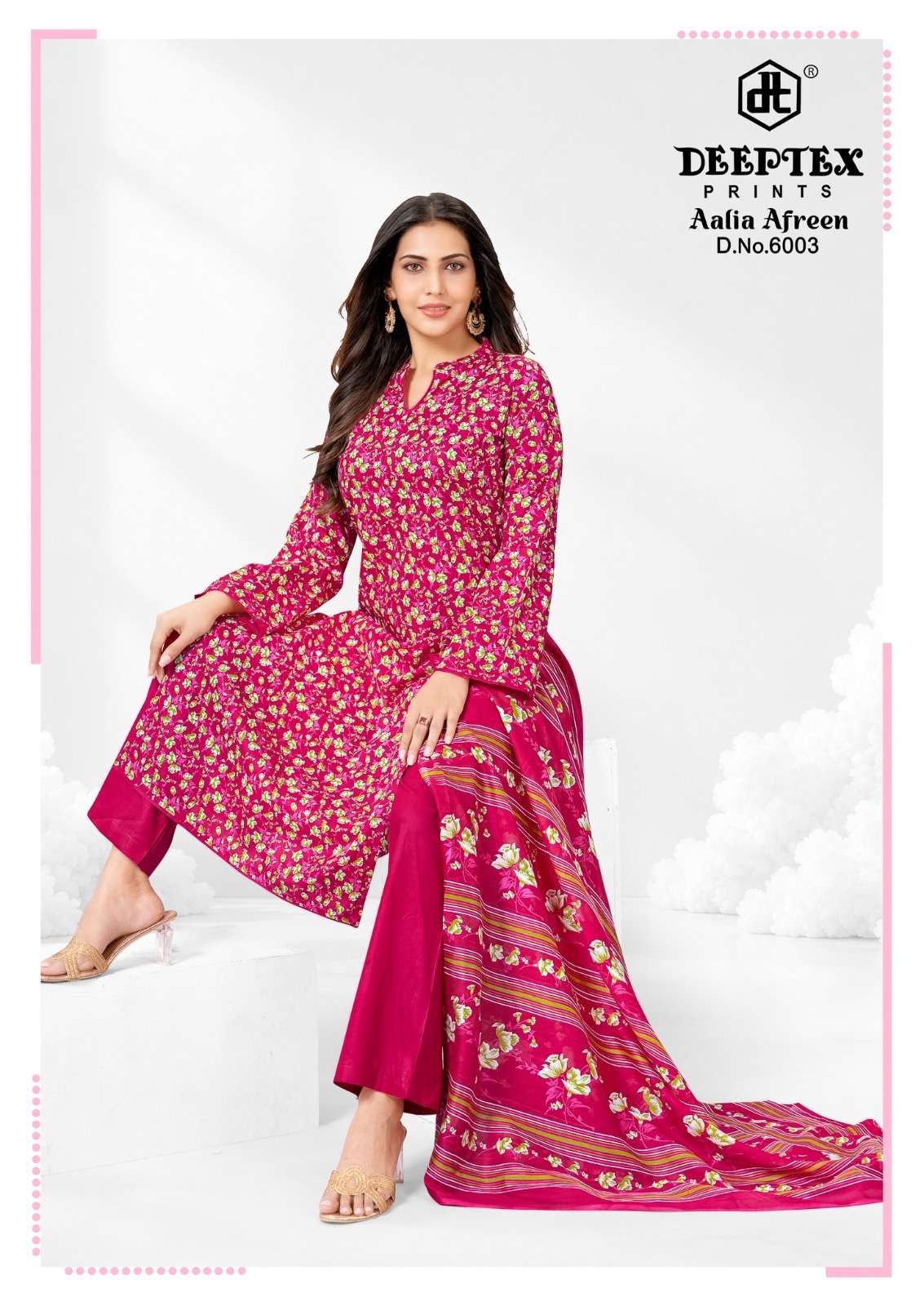 Deeptex Aalia Afreen Vol-6 Cotton Printed Suit