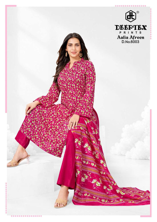 Deeptex Aalia Afreen Vol-6 Cotton Printed Suit