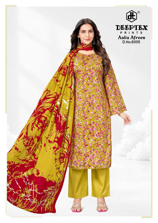 Deeptex Aalia Afreen Vol-6 Cotton Printed Suit