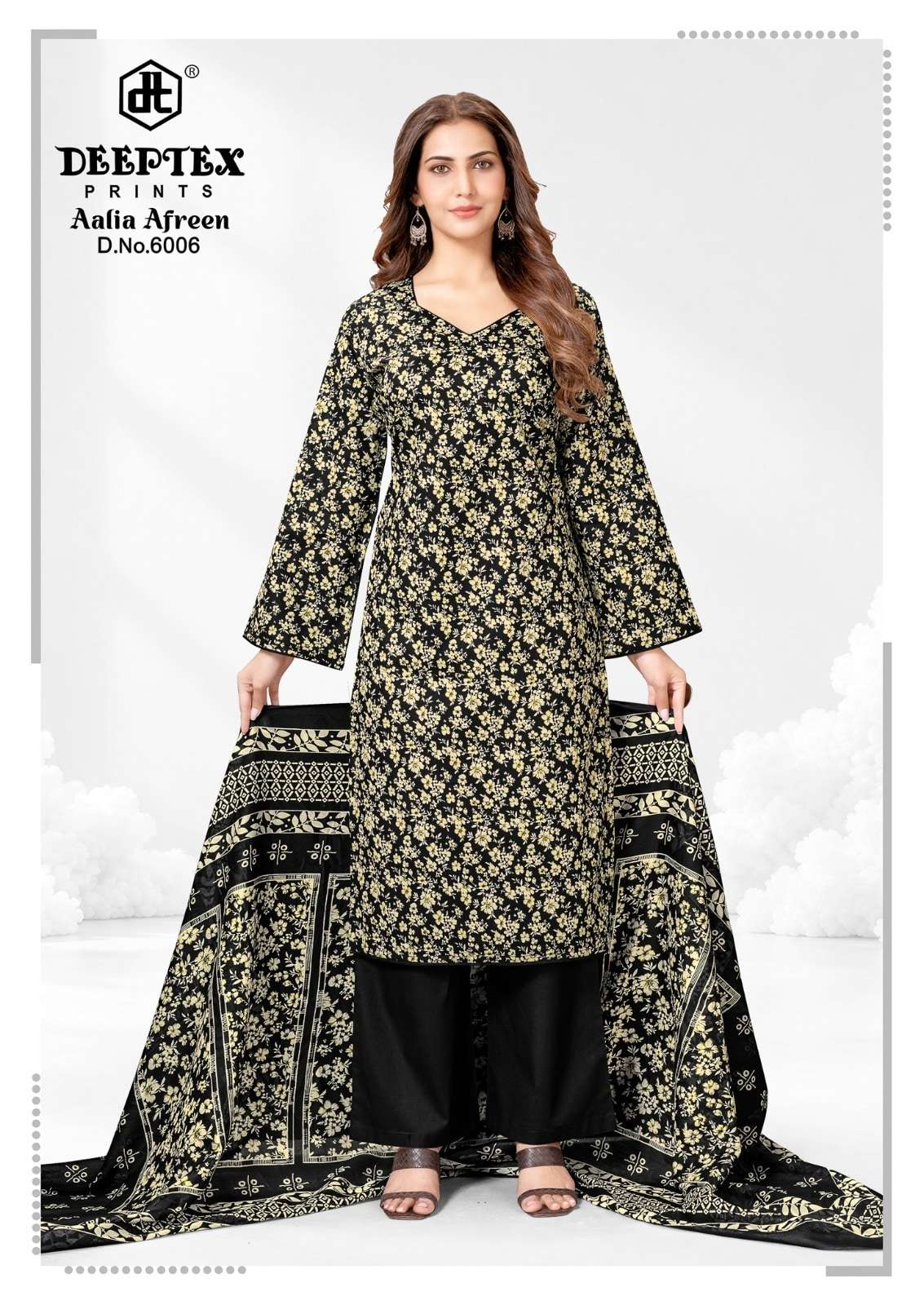 Deeptex Aalia Afreen Vol-6 Cotton Printed Suit