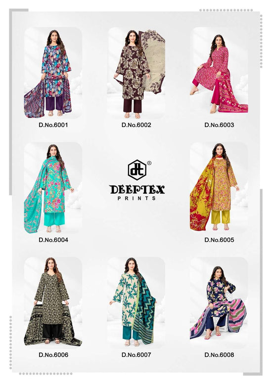 Deeptex Aalia Afreen Vol-6 Cotton Printed Suit