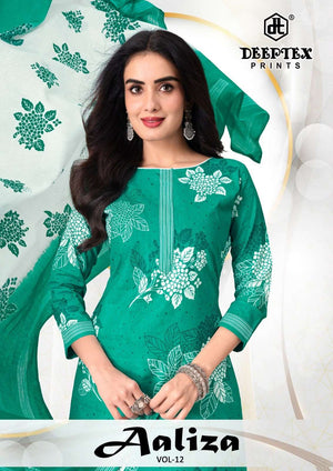 Deeptex Aaliza Vol 12 Pure Cotton Printed Dress Material - Amrah Wholesale