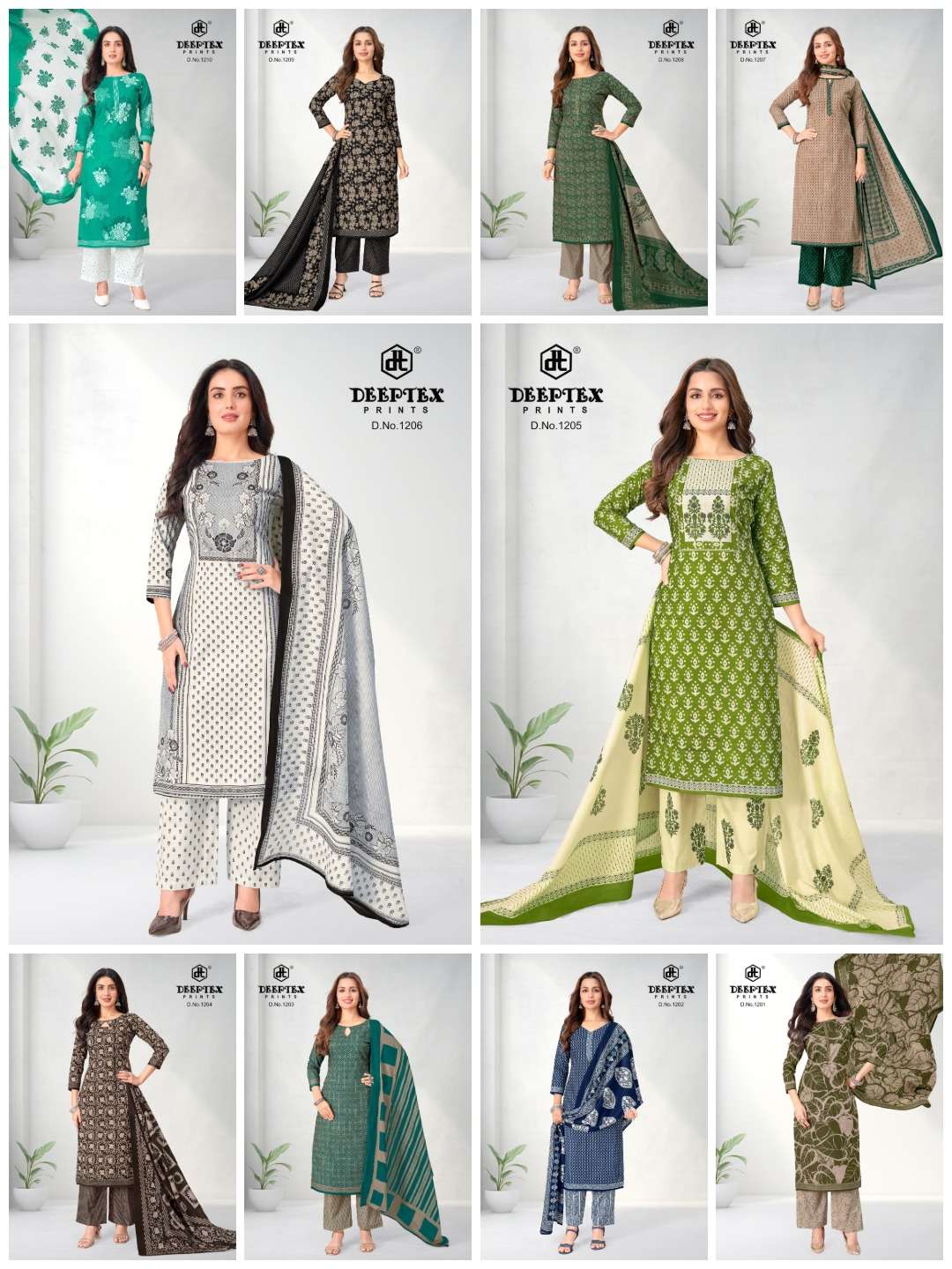 Deeptex Aaliza Vol 12 Pure Cotton Printed Dress Material - Amrah Wholesale