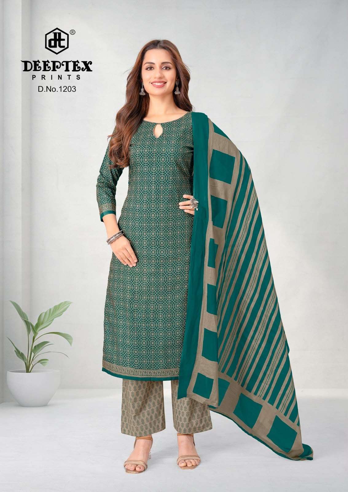 Deeptex Aaliza Vol 12 Pure Cotton Printed Dress Material - Amrah Wholesale