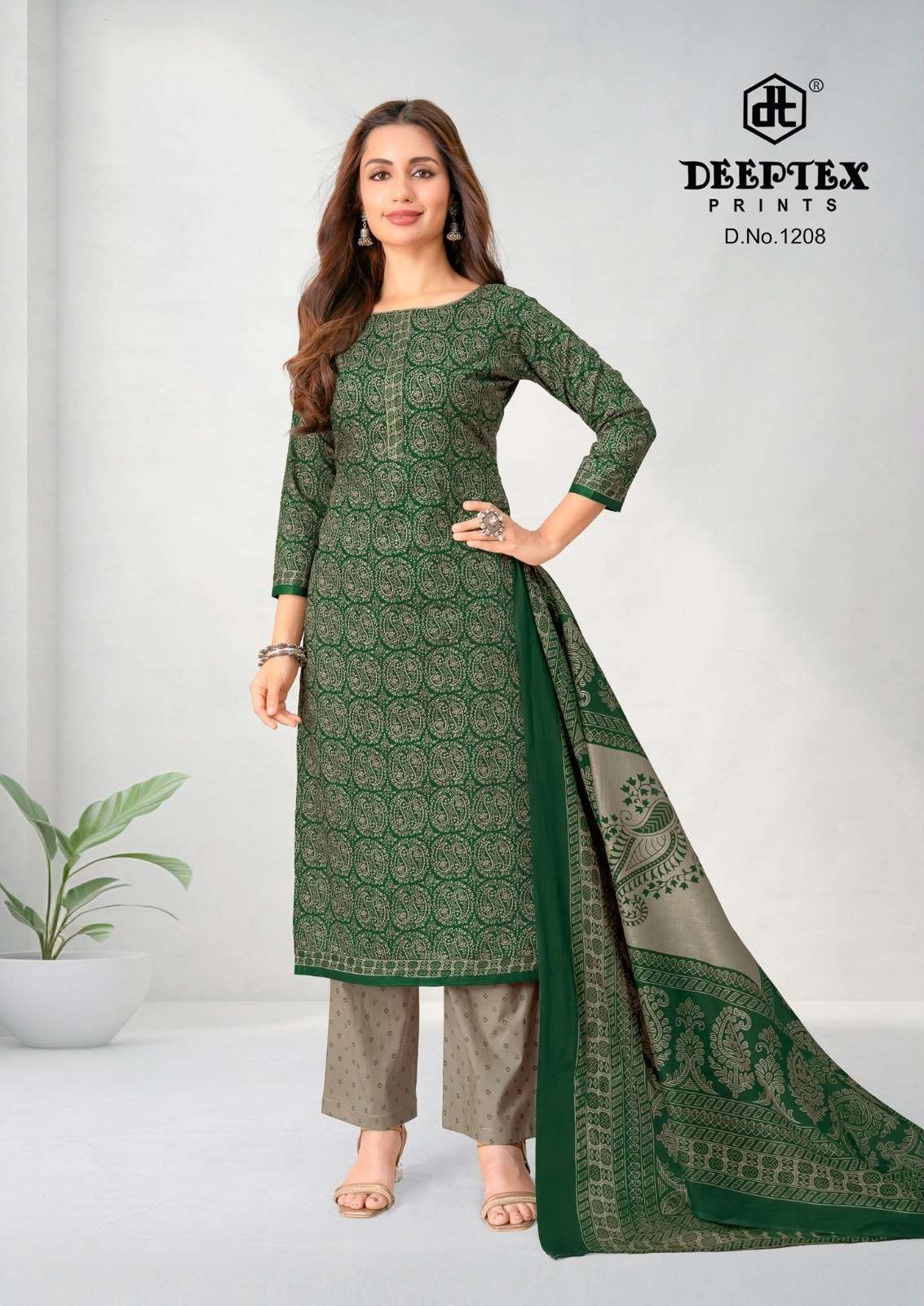 Deeptex Aaliza Vol 12 Pure Cotton Printed Dress Material - Amrah Wholesale
