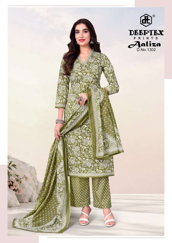 Deeptex Aaliza Vol-13 Cotton Printed Ready to Wear Salwar Suit Set