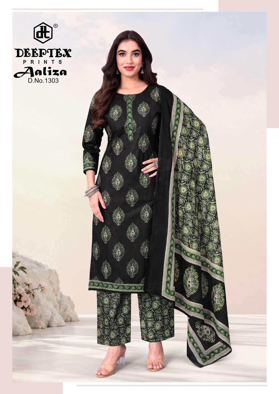 Deeptex Aaliza Vol-13 Cotton Printed Ready to Wear Salwar Suit Set