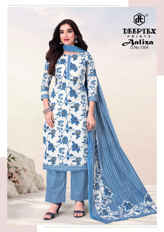 Deeptex Aaliza Vol-13 Cotton Printed Ready to Wear Salwar Suit Set