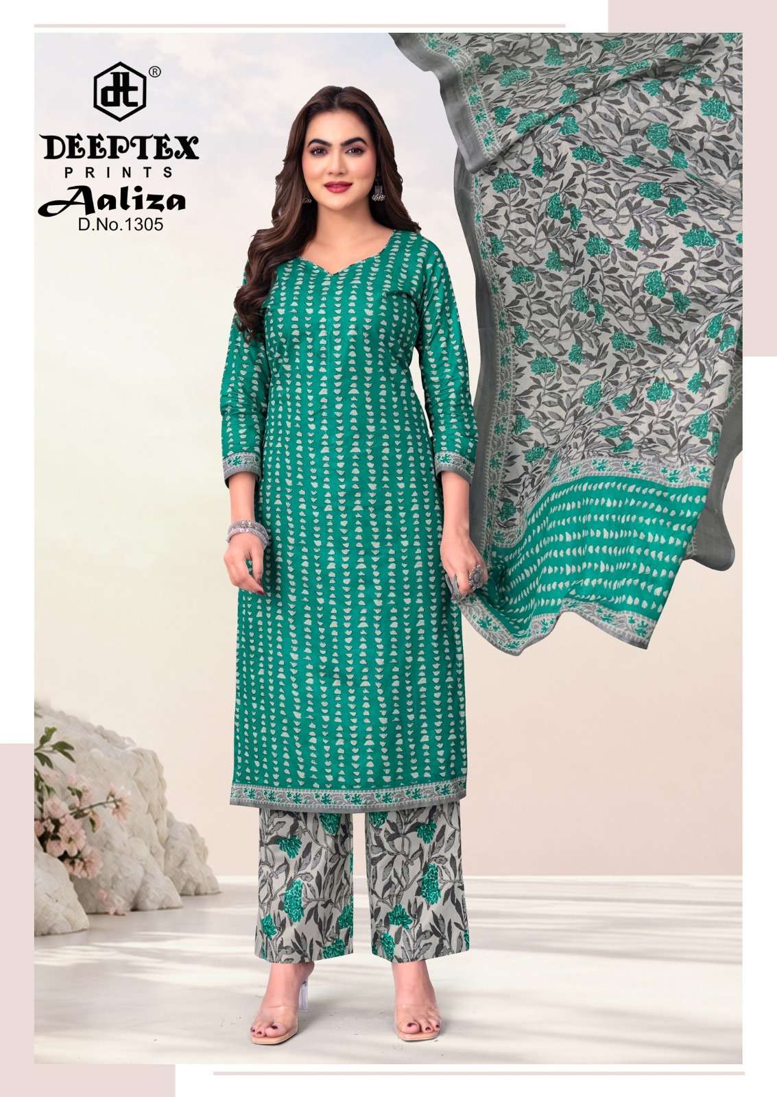 Deeptex Aaliza Vol-13 Cotton Printed Ready to Wear Salwar Suit Set