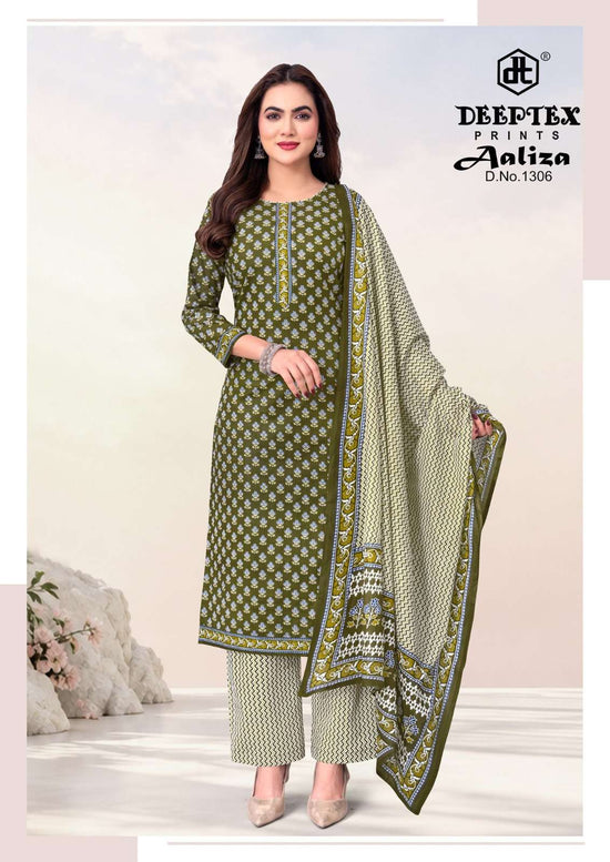 Deeptex Aaliza Vol-13 Cotton Printed Ready to Wear Salwar Suit Set