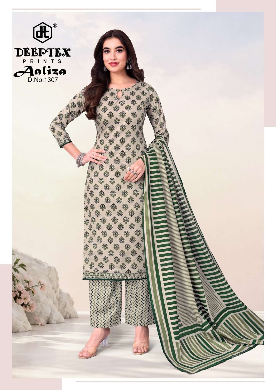 Deeptex Aaliza Vol-13 Cotton Printed Ready to Wear Salwar Suit Set