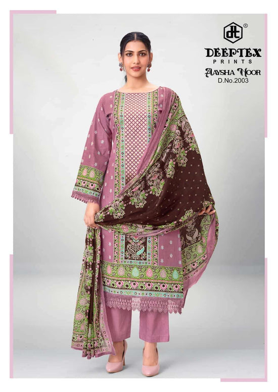 Deeptex Aaysha Noor Vol 2 Heavy Cotton Dress Material