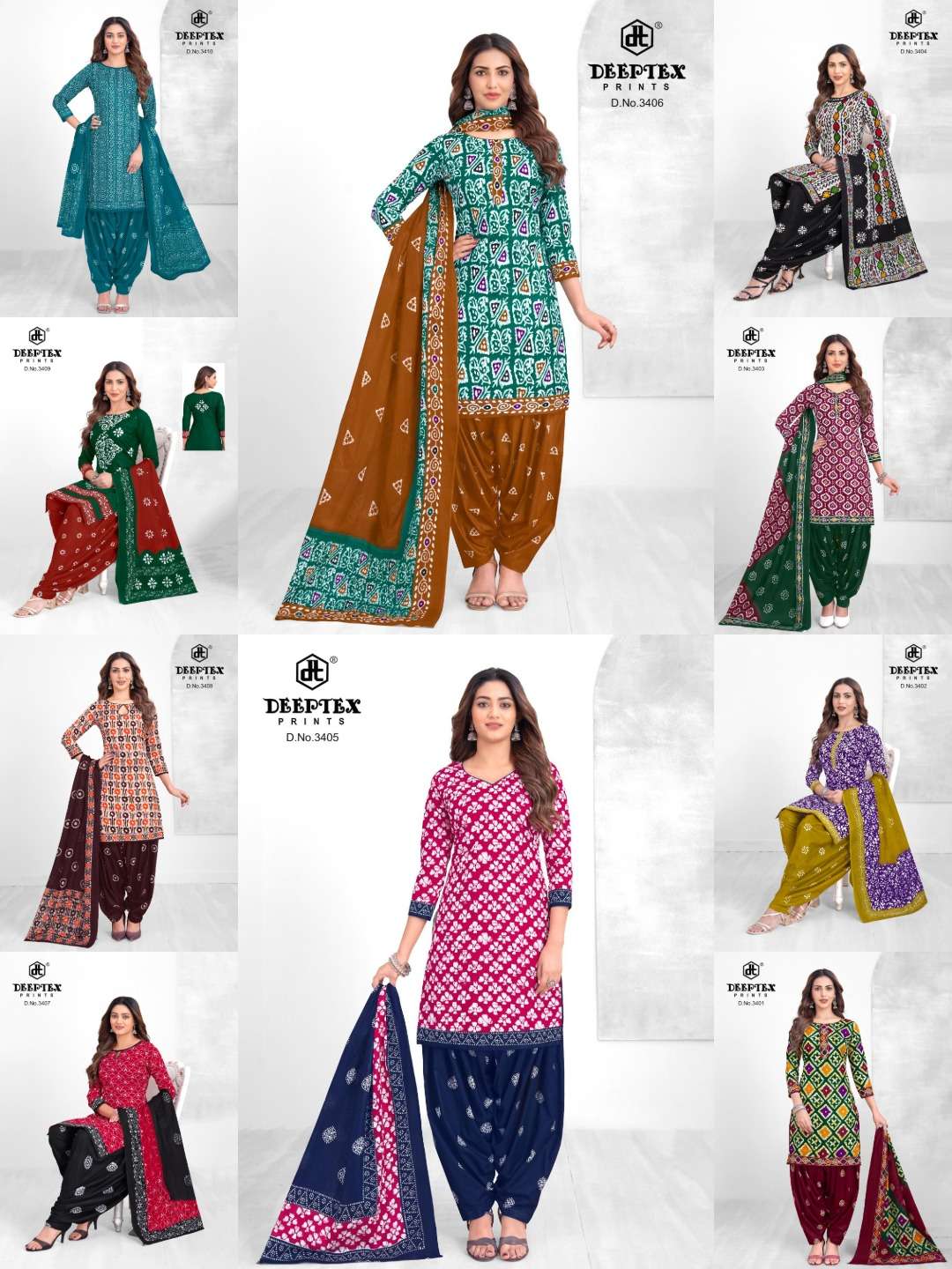 DEEPTEX BATIK VOL - 34 Cotton Dress Material Wholesale Surat India - Amrah Wholesale
