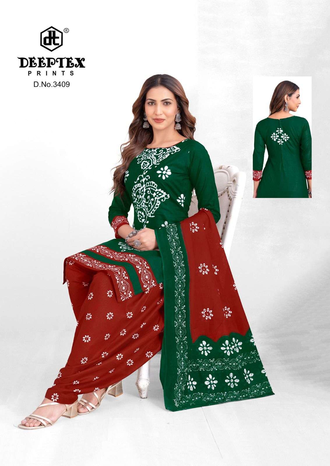 DEEPTEX BATIK VOL - 34 Cotton Dress Material Wholesale Surat India - Amrah Wholesale